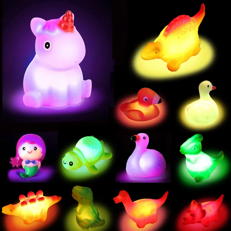 Light-up Bath Toys 🦖🧜‍♀️ for Kids 3-8, Glow in the Water 🌊✨